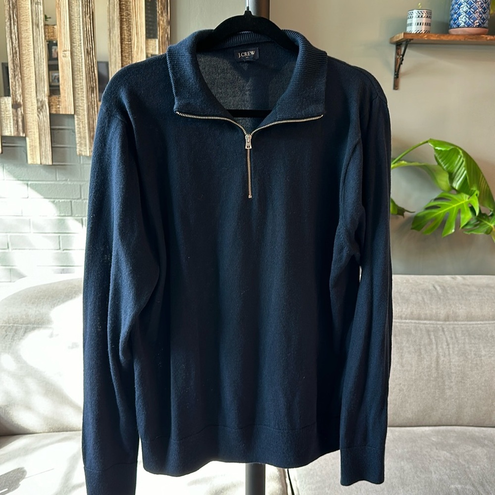 J Crew Cashmere Zip Sweater